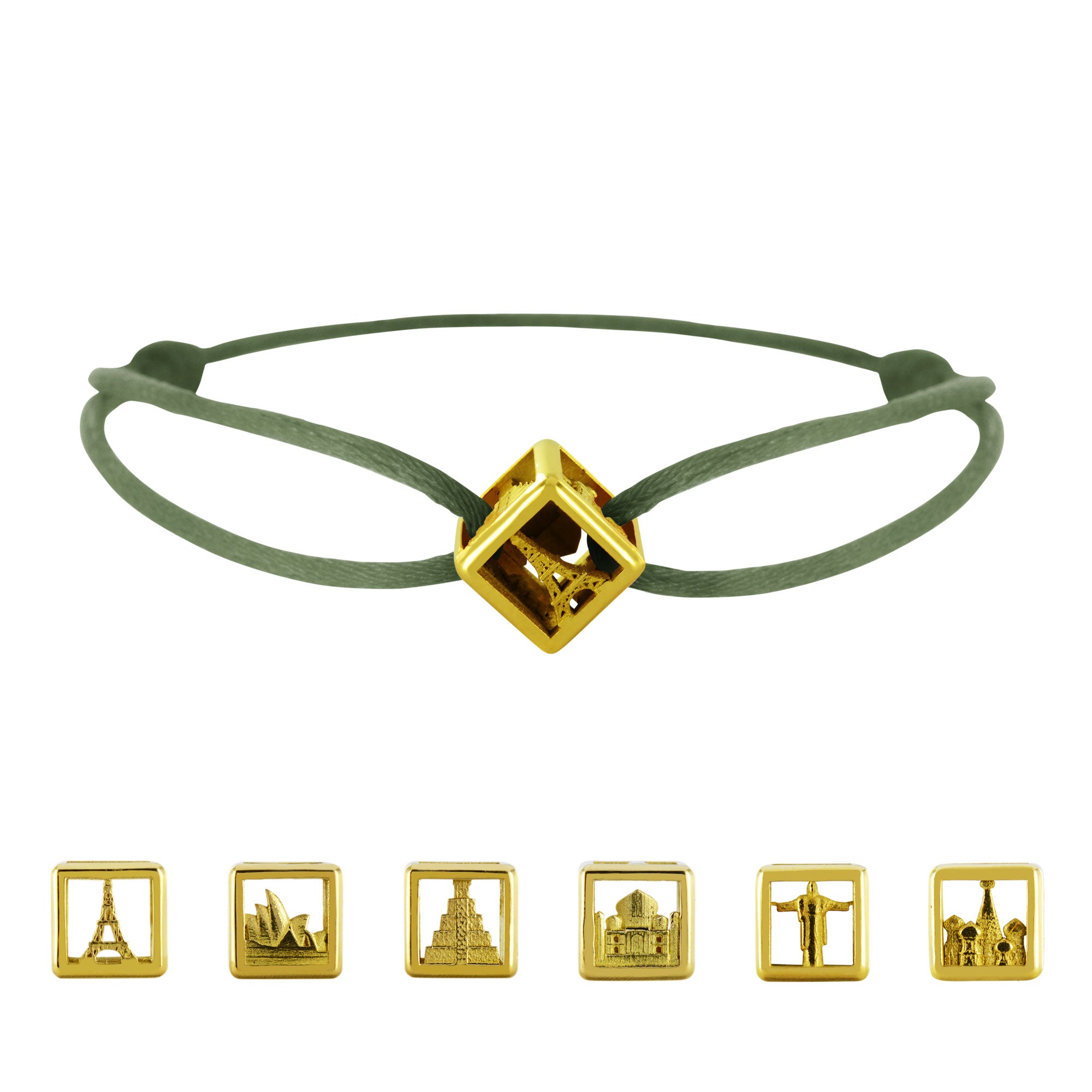 Bracelet Dé de voyage en Or