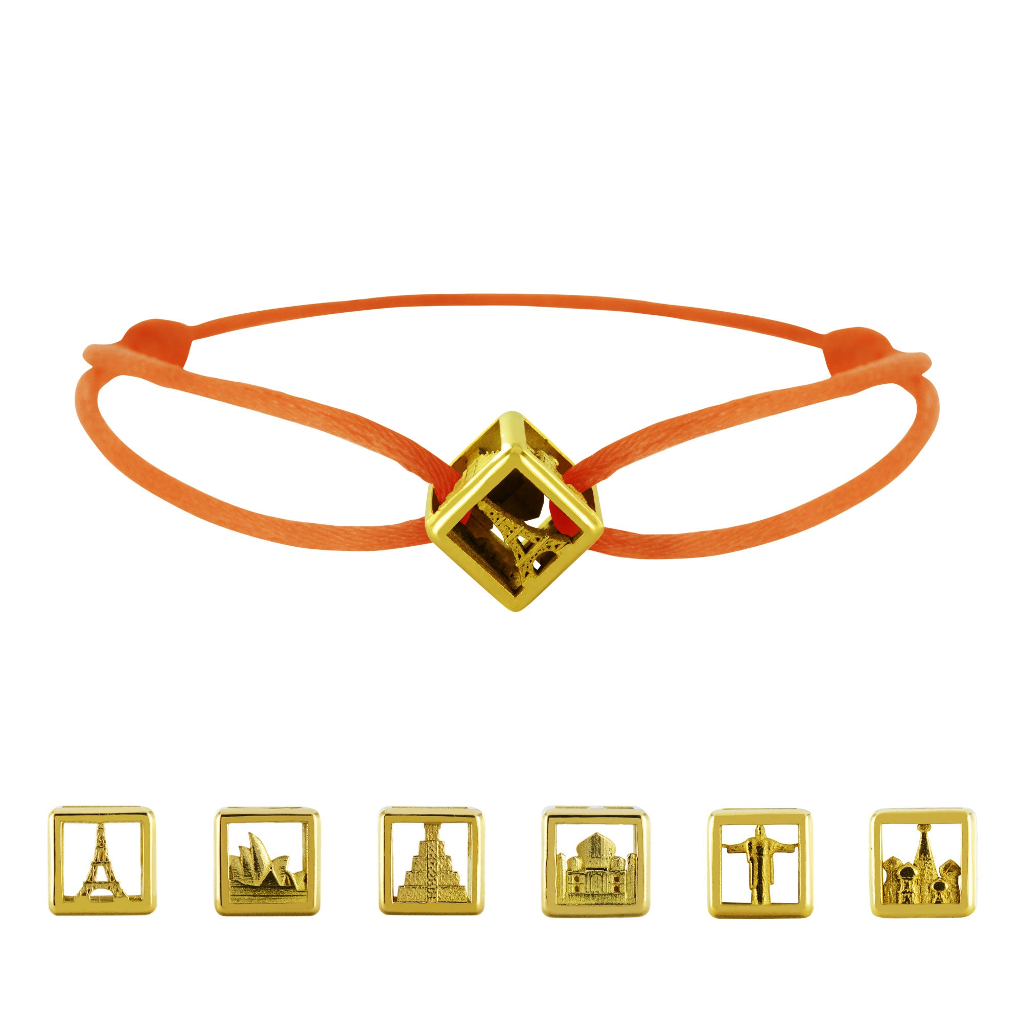 Bracelet Dé de voyage en Or