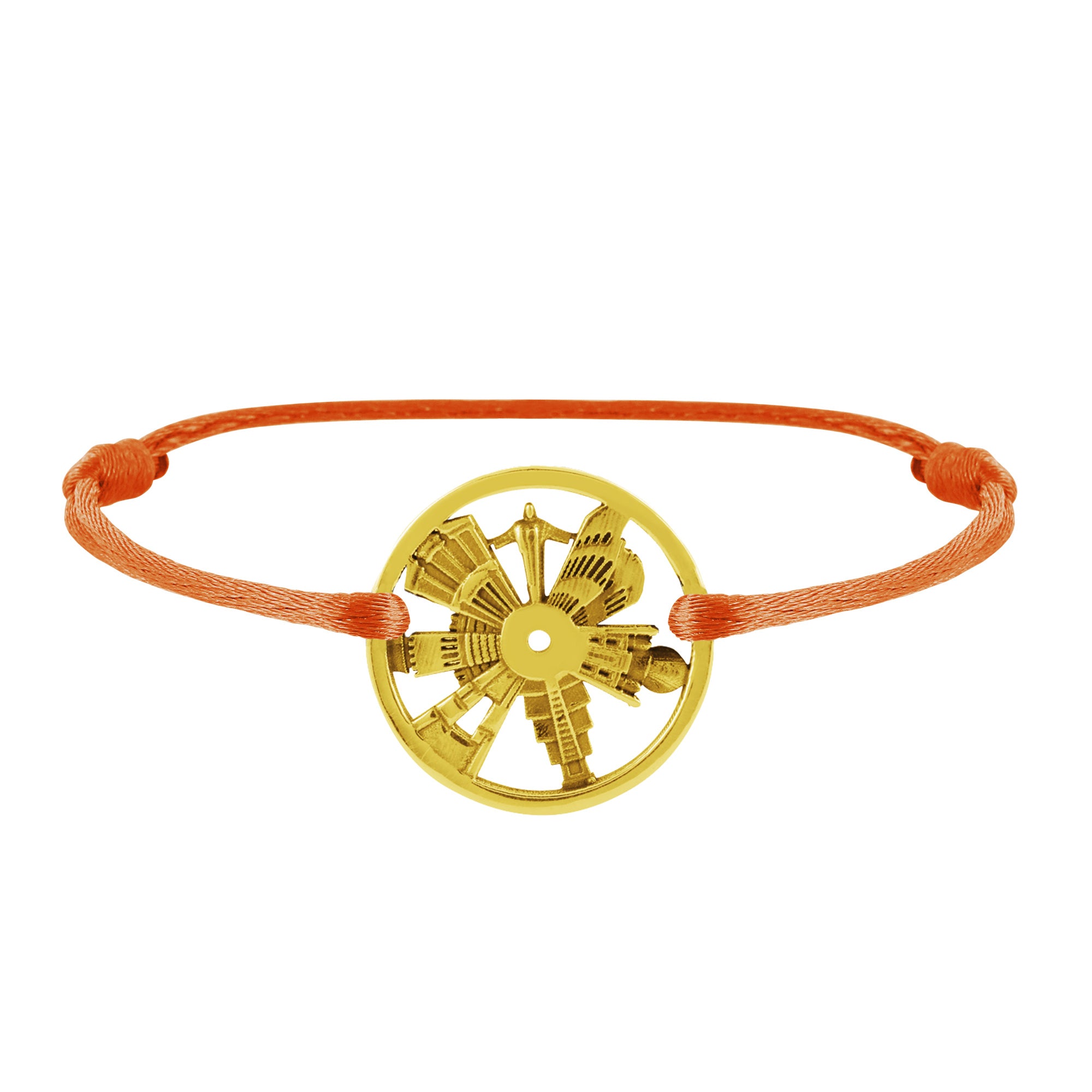 Bracelet 7 Merveilles Du Monde en Or
