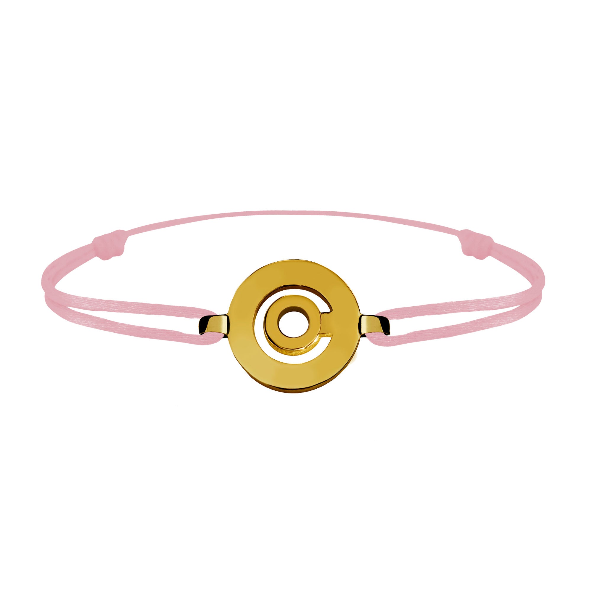 Bracelet Tournaire signe labyrinth round gold