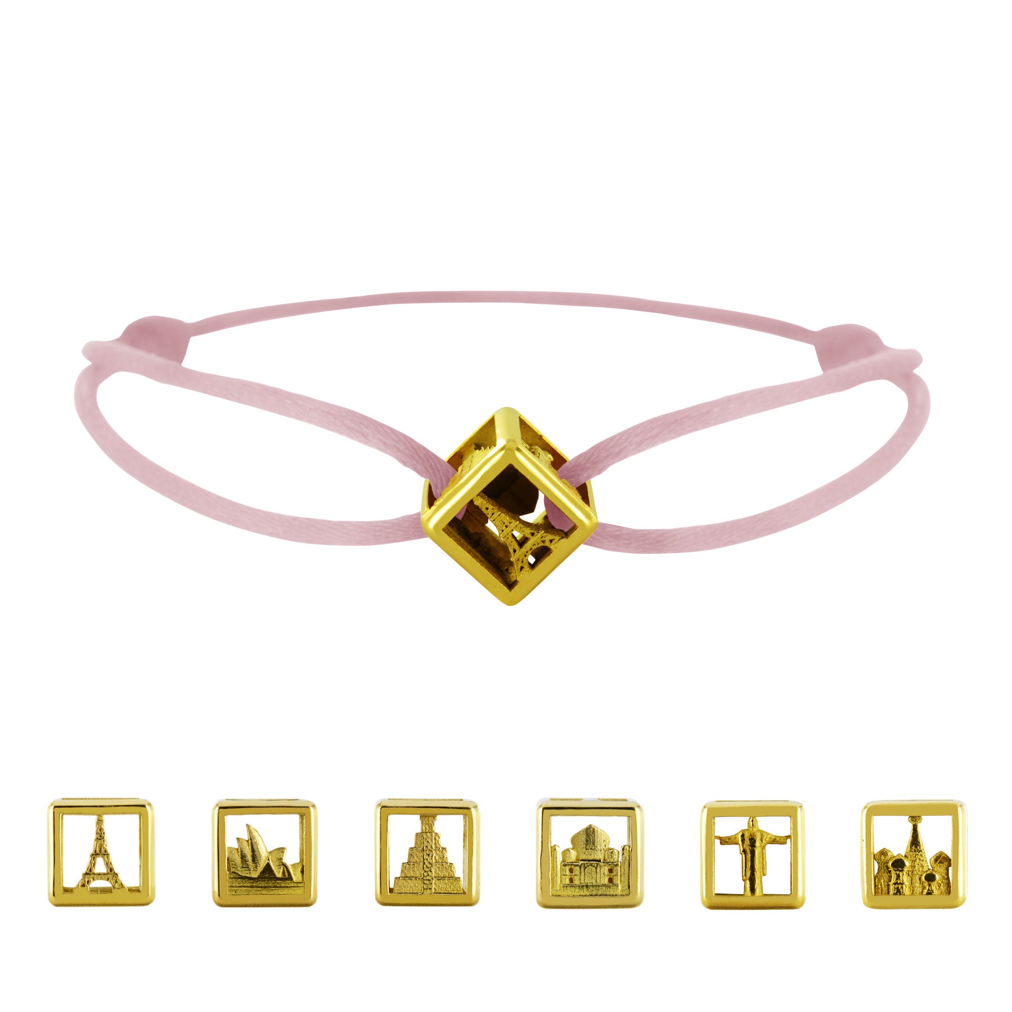 Bracelet Dé de voyage en Or