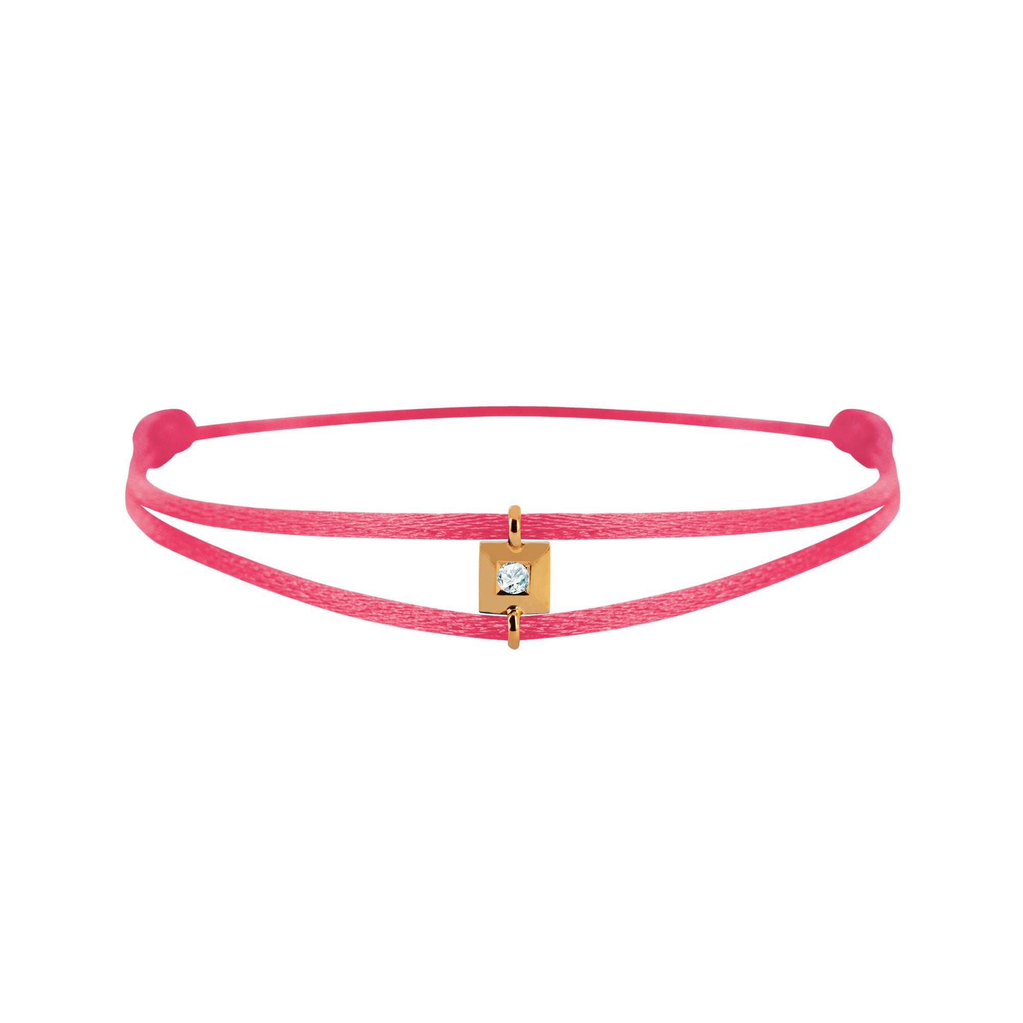 Bracelet Mon Alchimie Carré en or et diamant