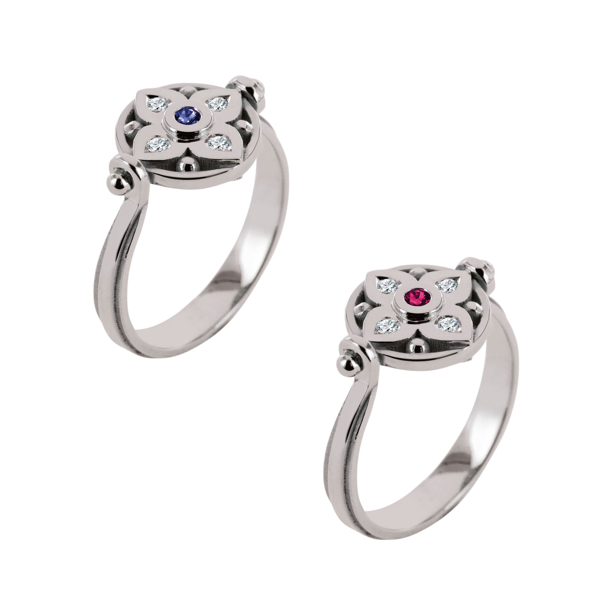 Vice-Versa ring in N°2 gold, customizable