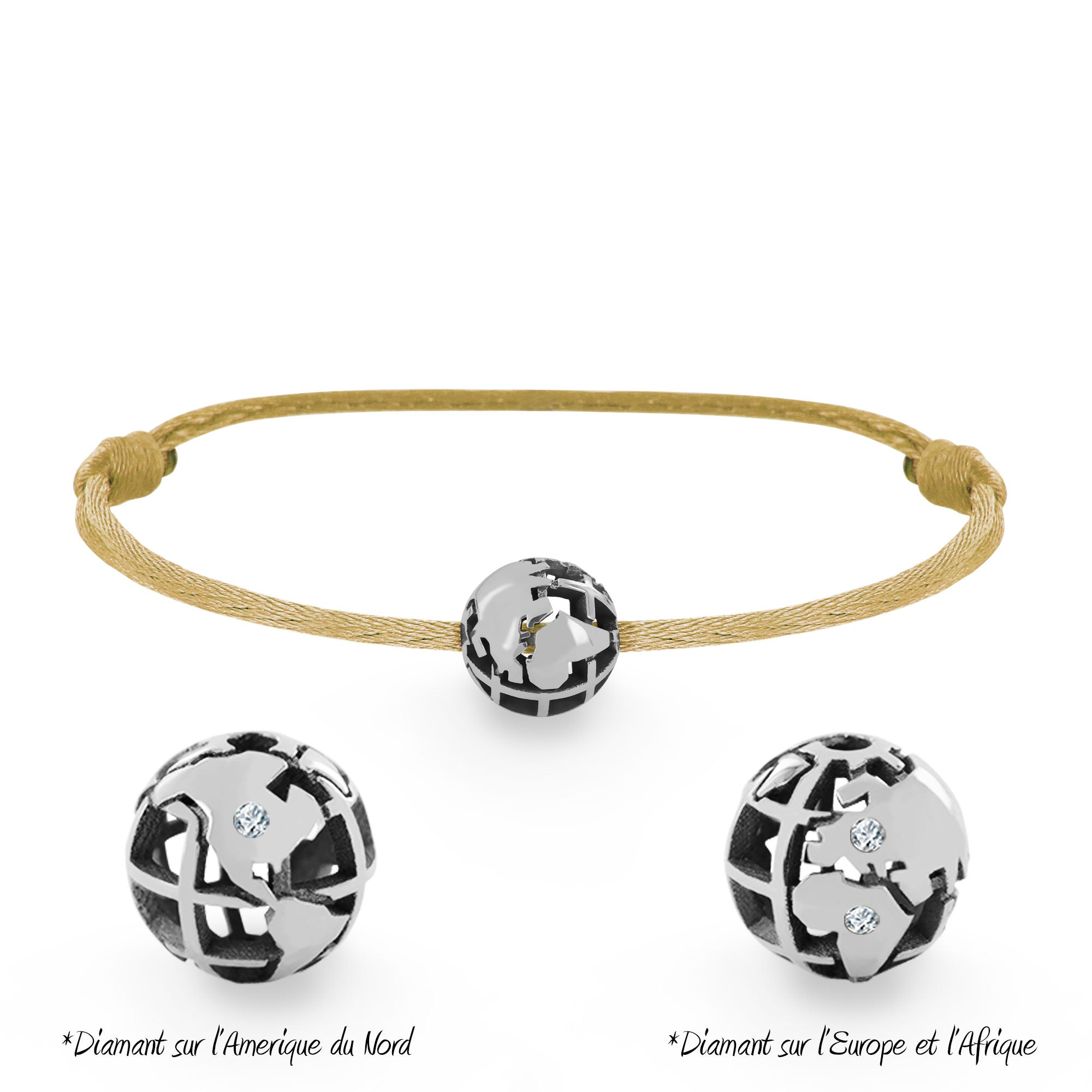Bracelet Perle de voyage personnalisable