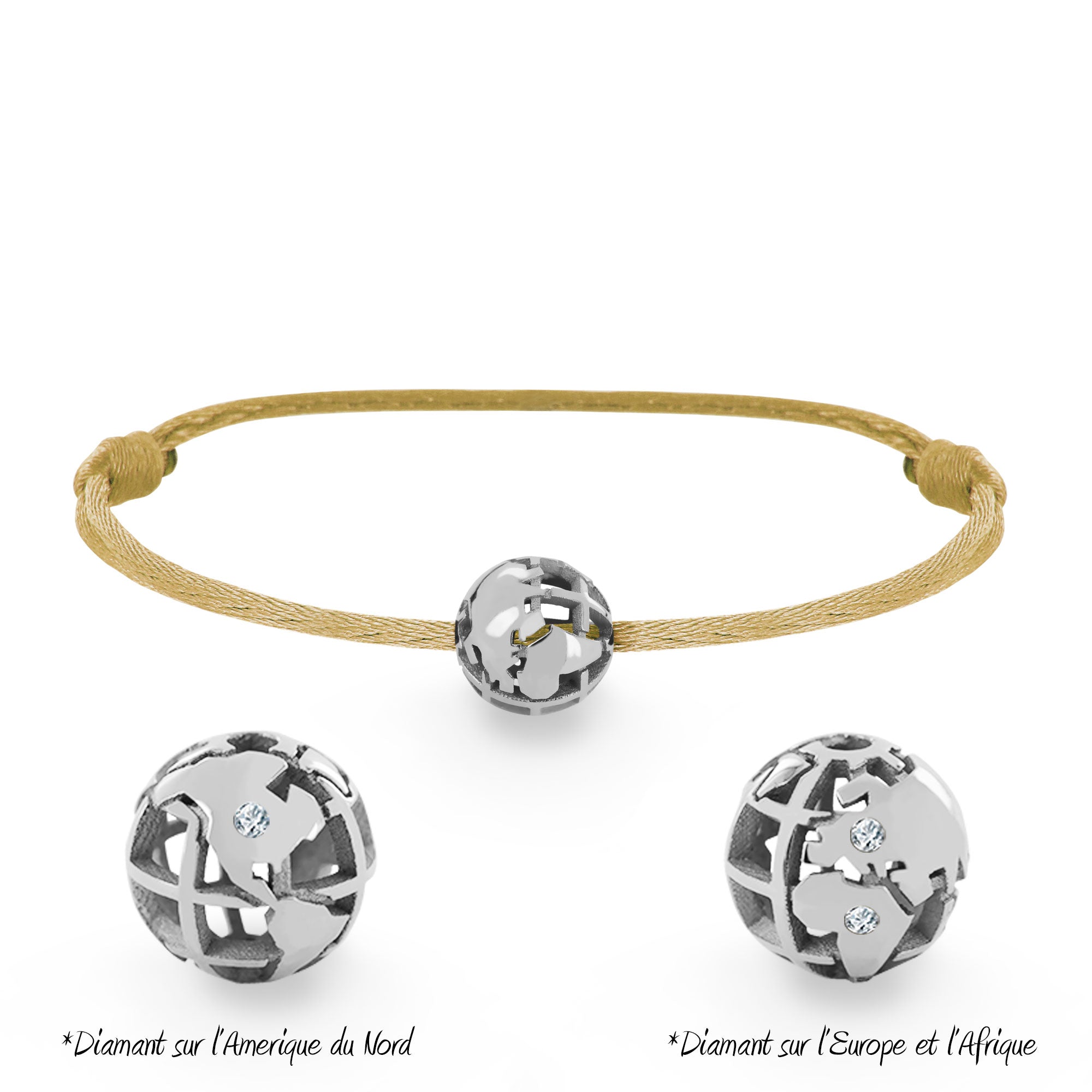 Bracelet Perle de voyage personnalisable