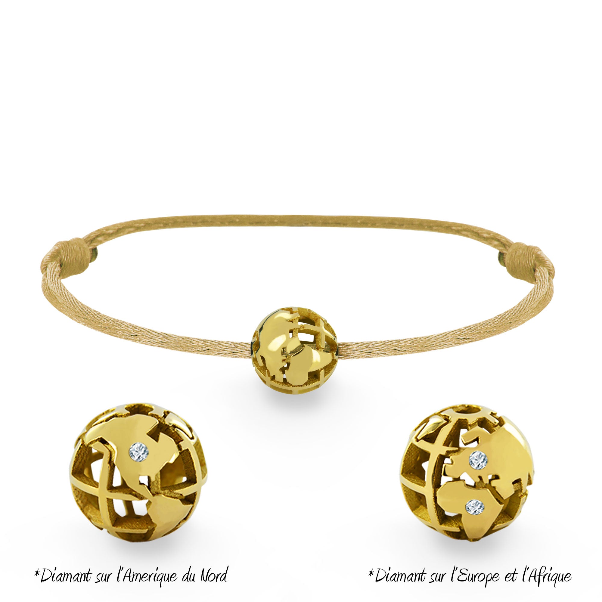 Bracelet Perle de voyage personnalisable