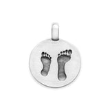 Médaille accompagnement pieds en argent