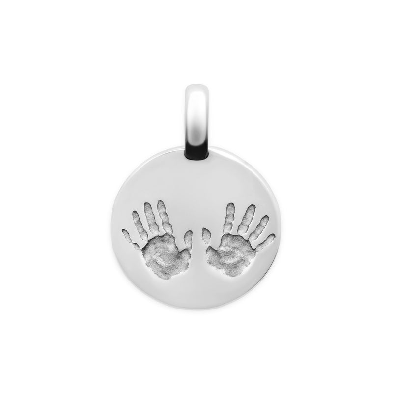 Gold handprint medal, small model