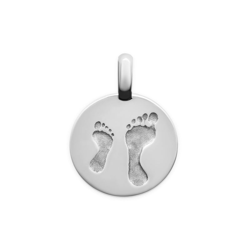 Médaille accompagnement pieds en or petit modèle