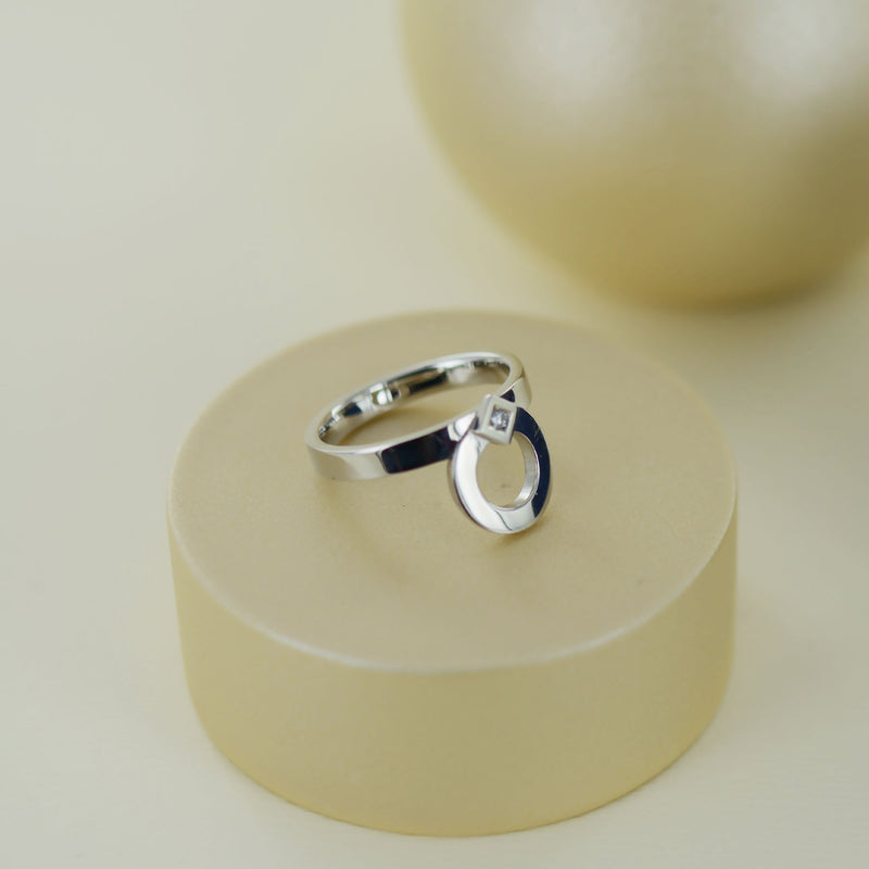 Bague Kairos en or blanc et diamant