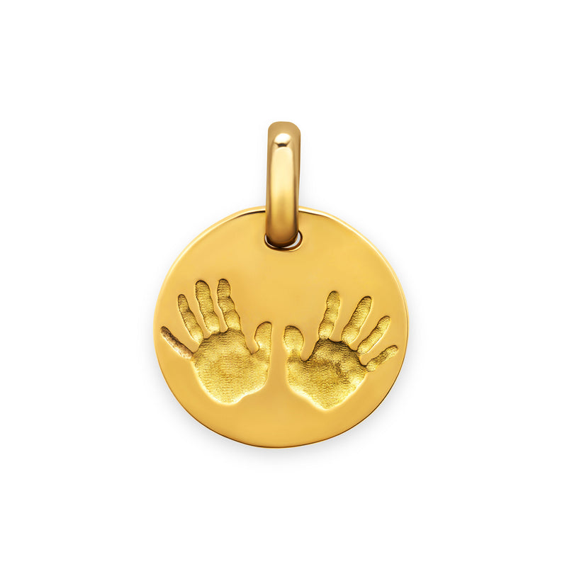Médaille empreintes or grand modèle