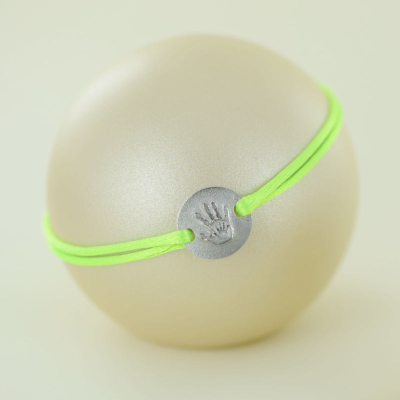 Bracelet lien main dans la main en or blanc