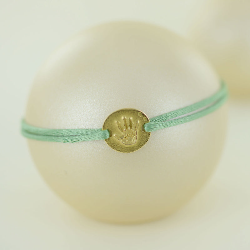 Bracelet lien main dans la main en or jaune