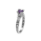 Bague French Kiss en or et Améthyste violette 5 mm