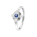 Esther ring 3 mm blue sapphire
