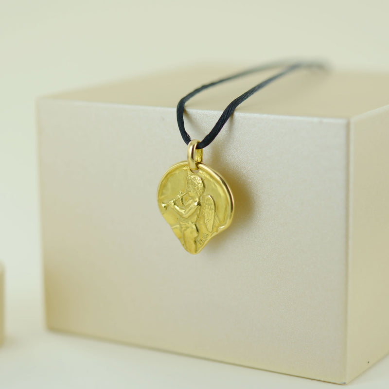 Médaille ange or jaune