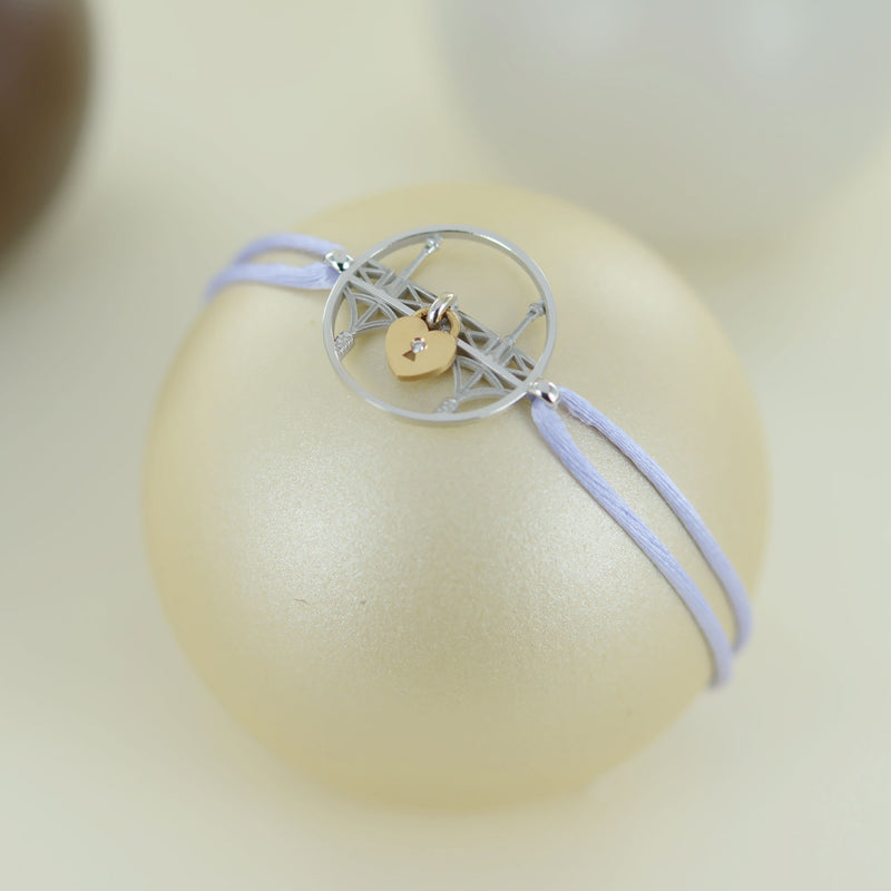Bracelet Lock&Love pont en or blanc