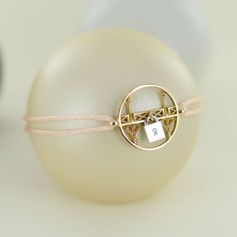 Bracelet Lock&Love pont en or rose