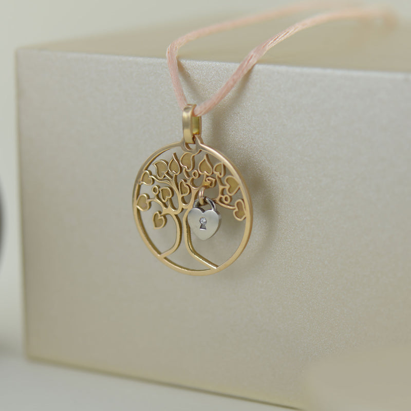 Pendentif Lock&Love en or rose