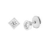 Boucles d'oreilles Alchimie Rond Carré N°2