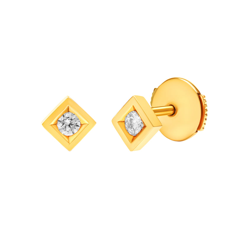 Boucles d'oreilles Alchimie Carré N°1