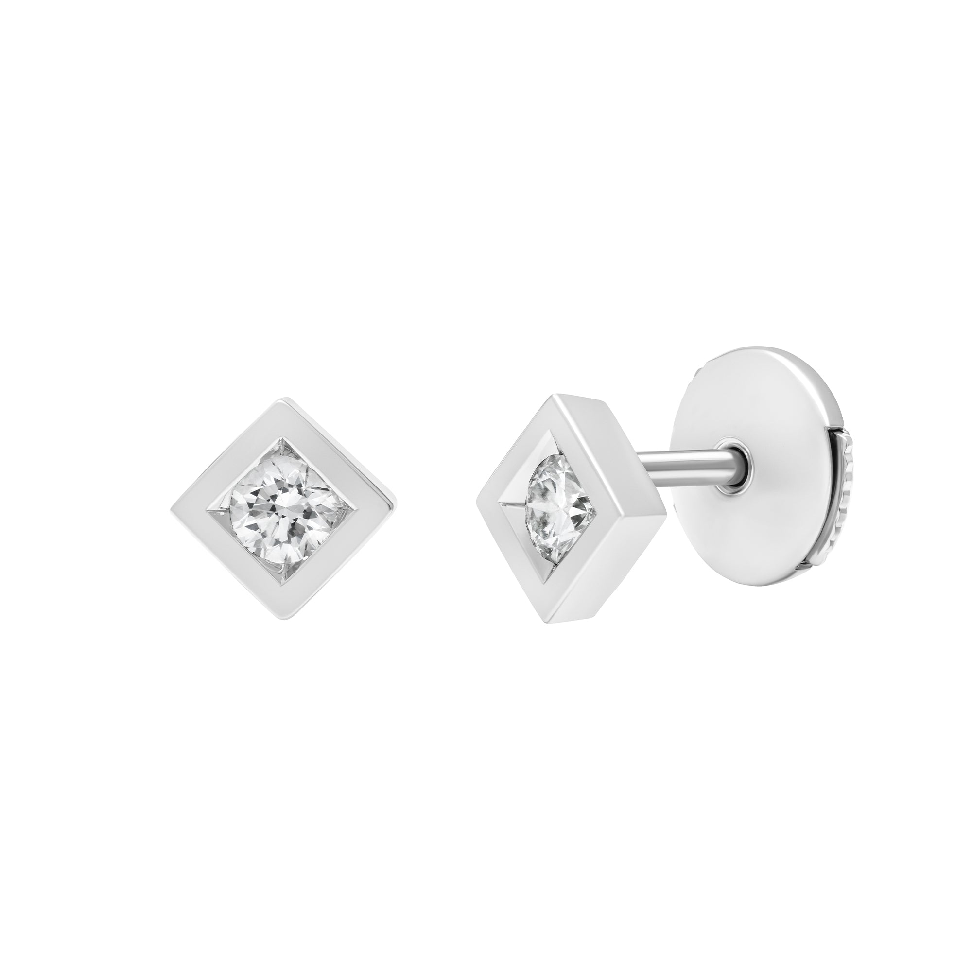 Boucles d'oreilles Alchimie Carré N°2