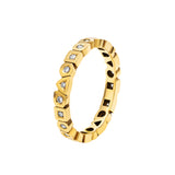 Bague alliance alchimie extra small avec diamants en or