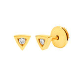 Boucles d'oreilles Alchimie Triangle N°0