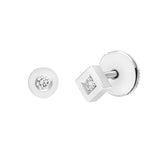 Boucles d'oreilles Alchimie Rond Carré N°0