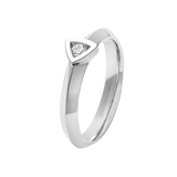 Bague Solitaire Alchimie triangle en or diamant 0,07 ct