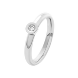 Bague Solitaire Alchimie rond en or diamant 0,07 ct