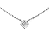 Simplicité diamond pendant in gold and diamond