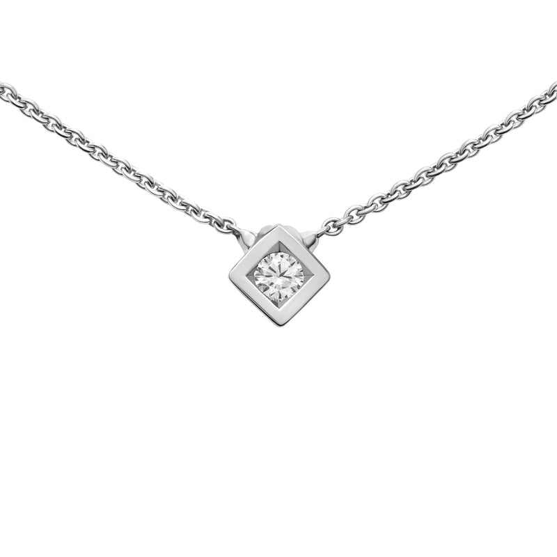 Simplicité diamond pendant in gold and diamond