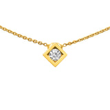 Simplicité diamond pendant in gold and diamond