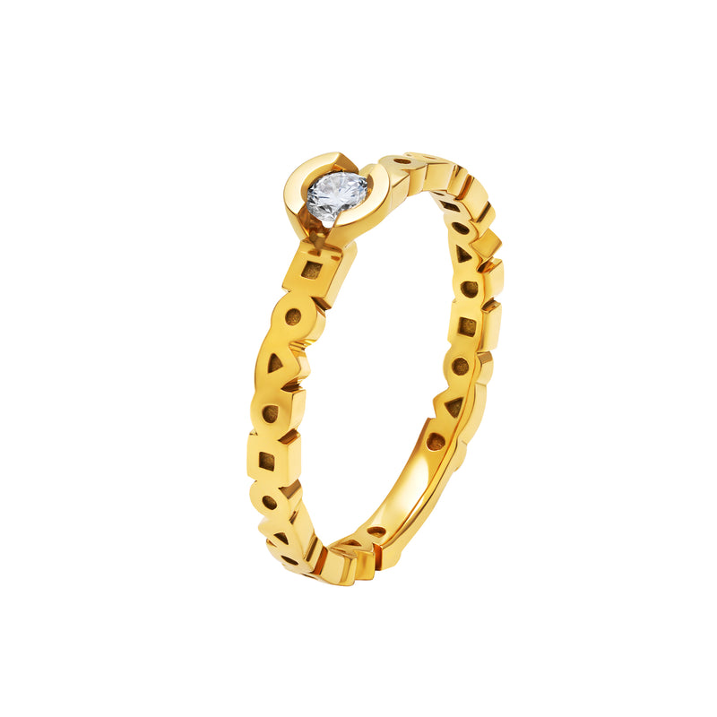 Bague Solitaire Diamant Alchimie Rond
