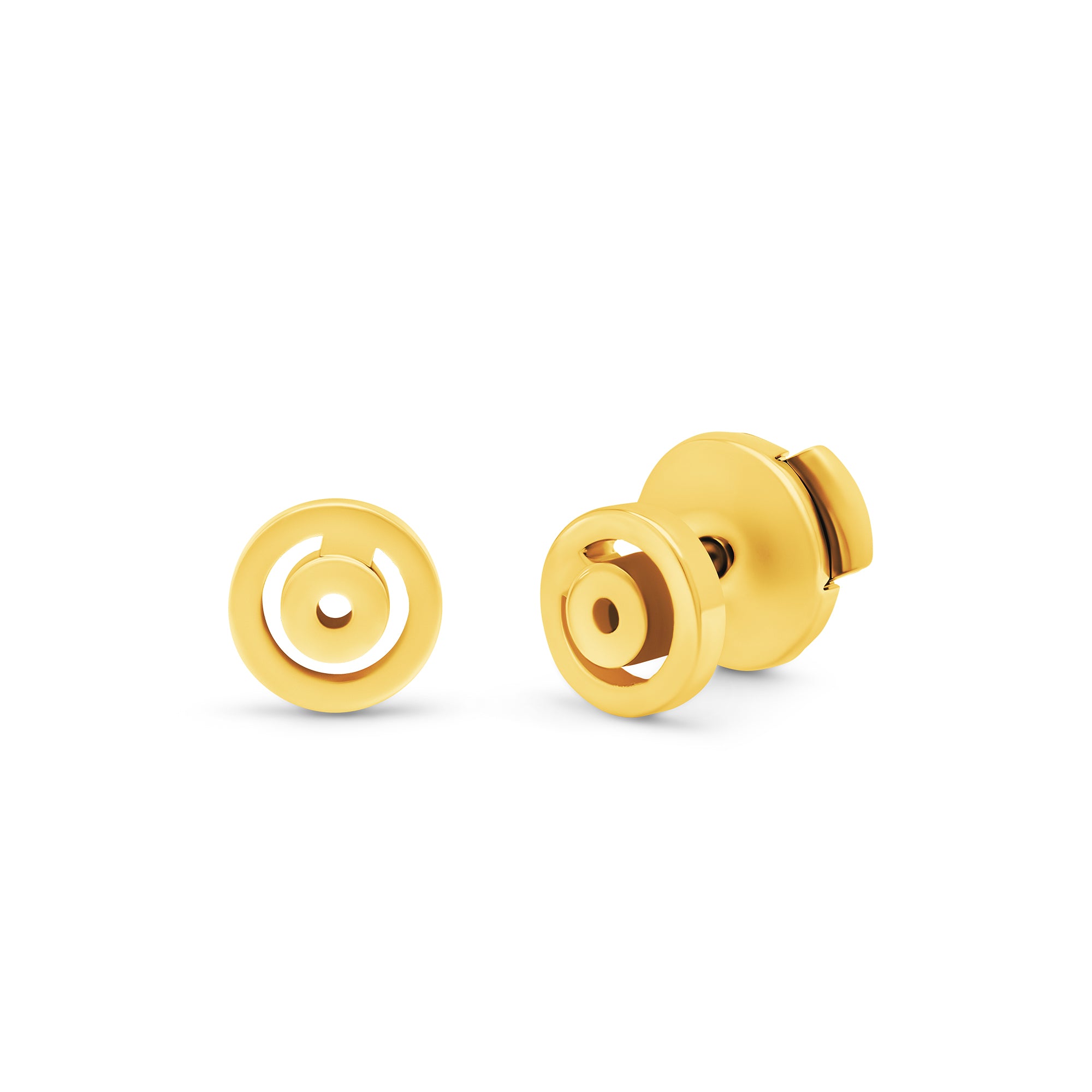 Boucles d'oreilles signe rond baby tout or