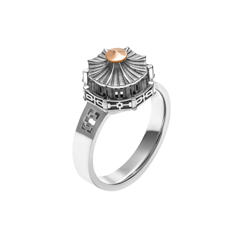 Bague architecture Pagode Chinoise Small en or