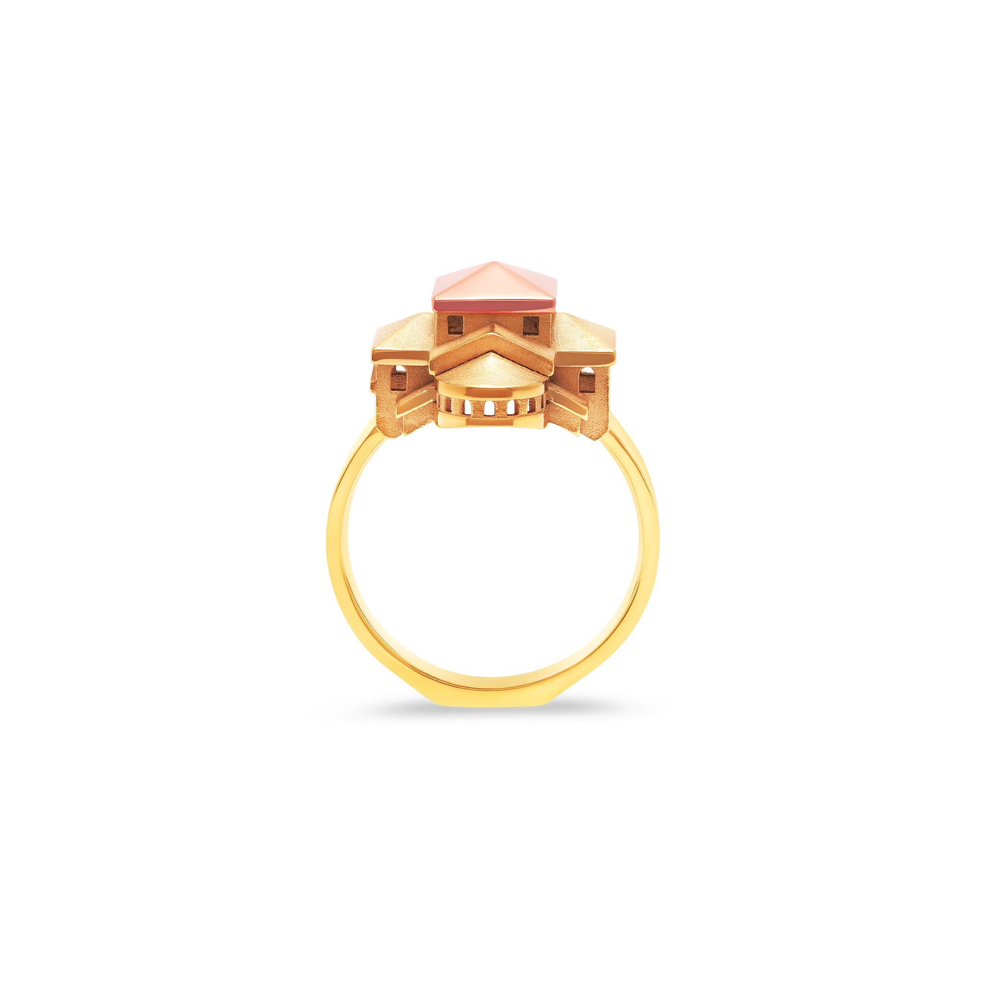 Architecture San Lillo ring in gold