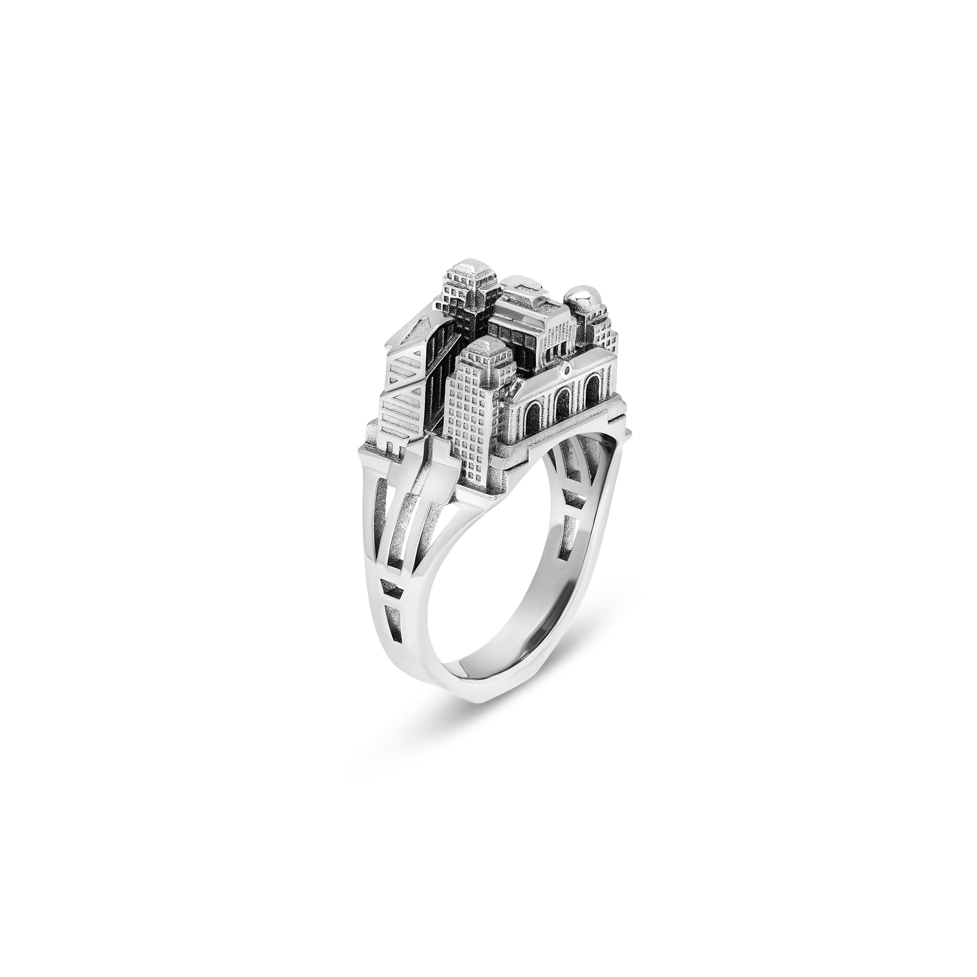 Bague architecture New York en or