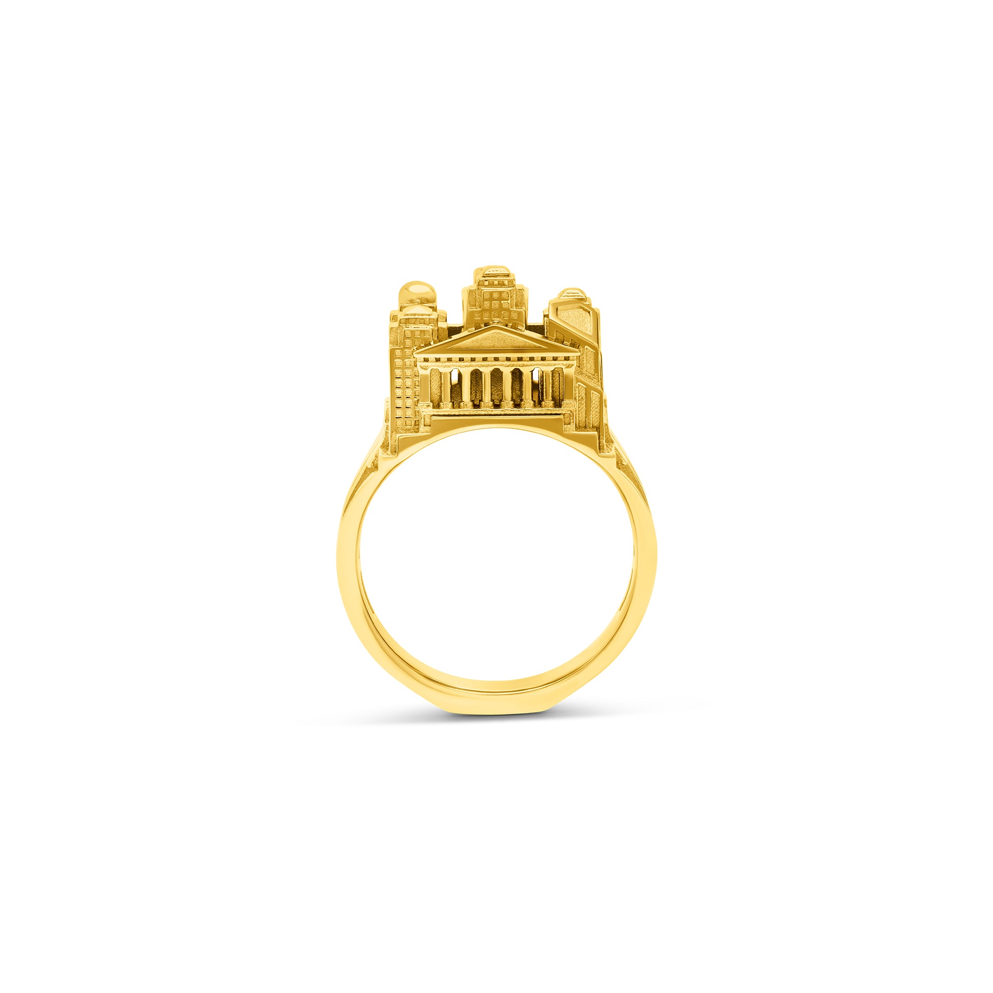 Bague architecture New York en or