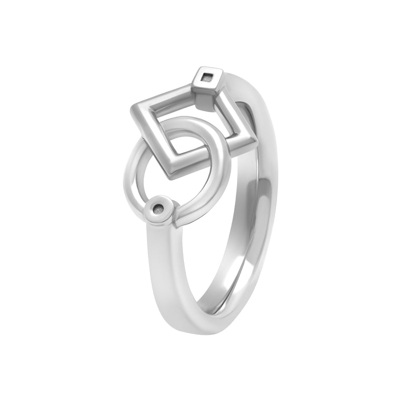 Bague inséparables small en argent