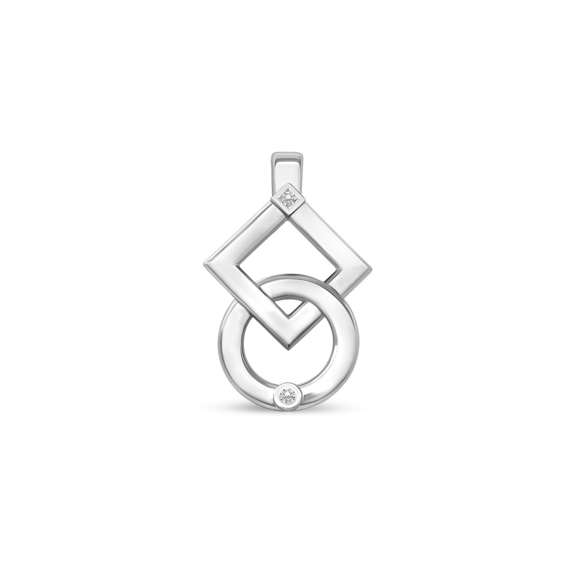 Pendentif inséparables medium en argent