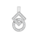 Pendentif Inséparables small en or et pavage diamants