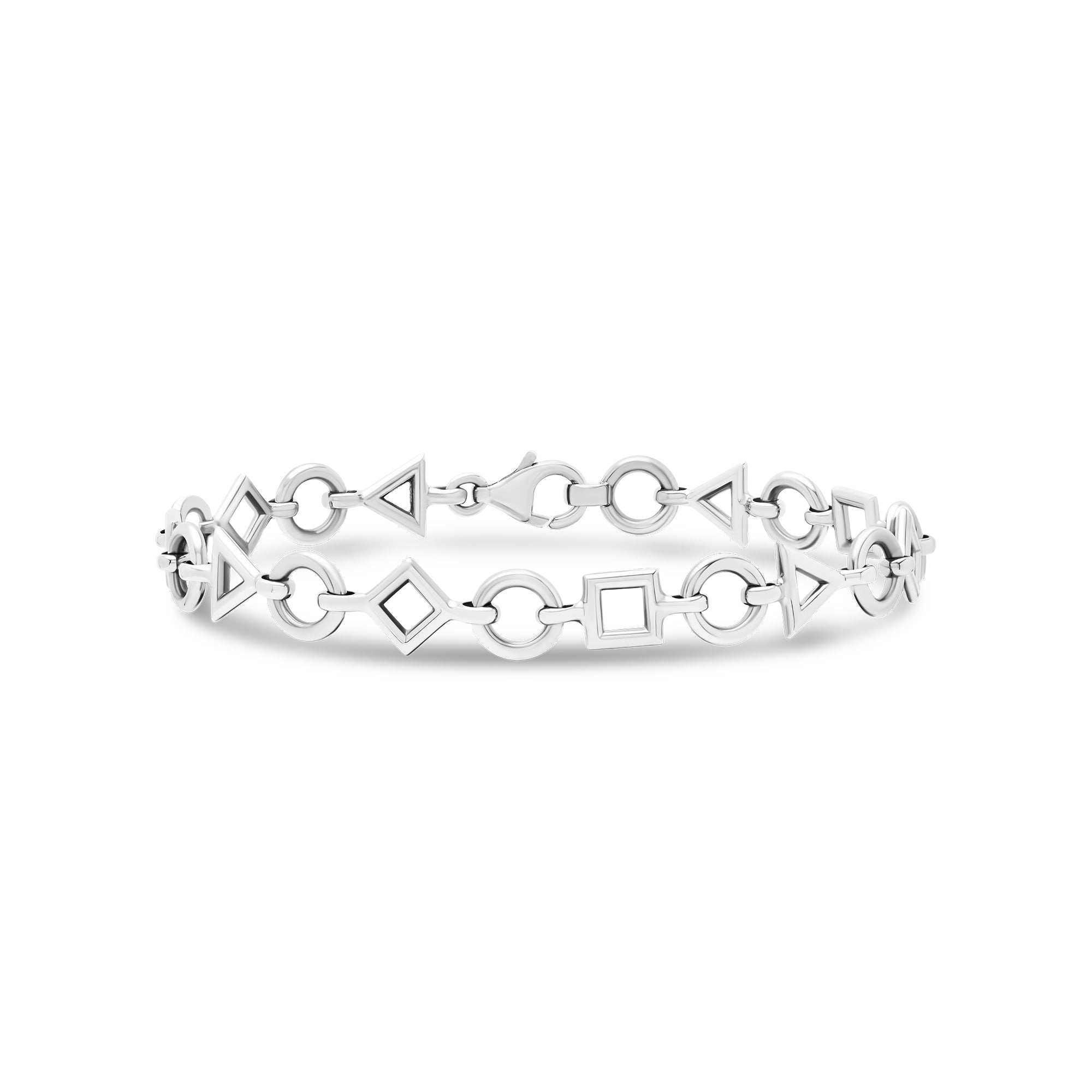 Bracelet chaîne en or Trilogie