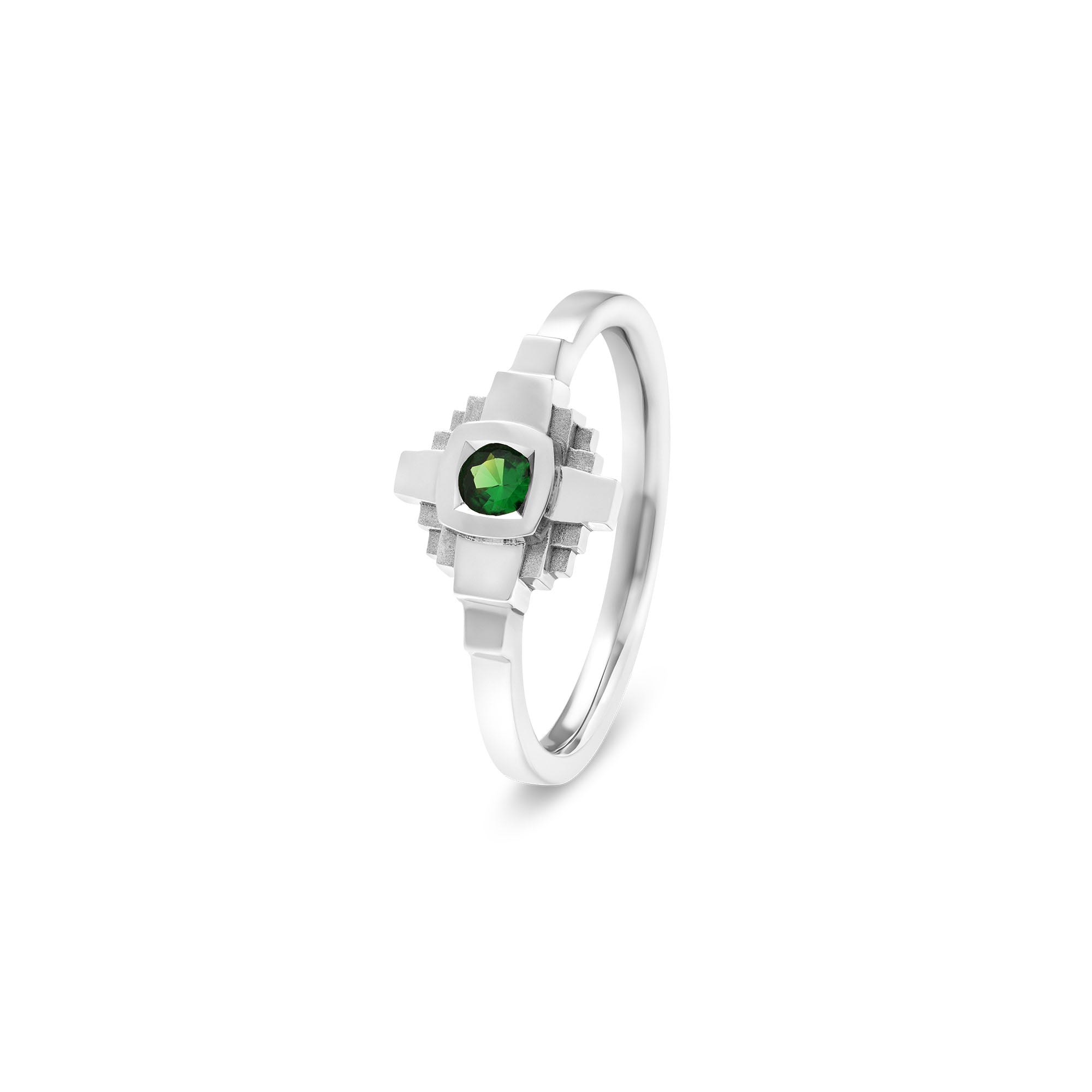 Esther Tsavorite green ring 3 mm