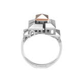 Bague Architecture Cite Carrée Small en or