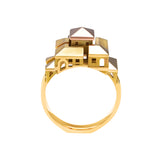 Bague Architecture Cite Carrée Small en or