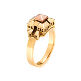 Bague Architecture Cite Carrée Small en or