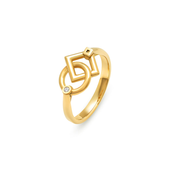 Bague inséparables small en or