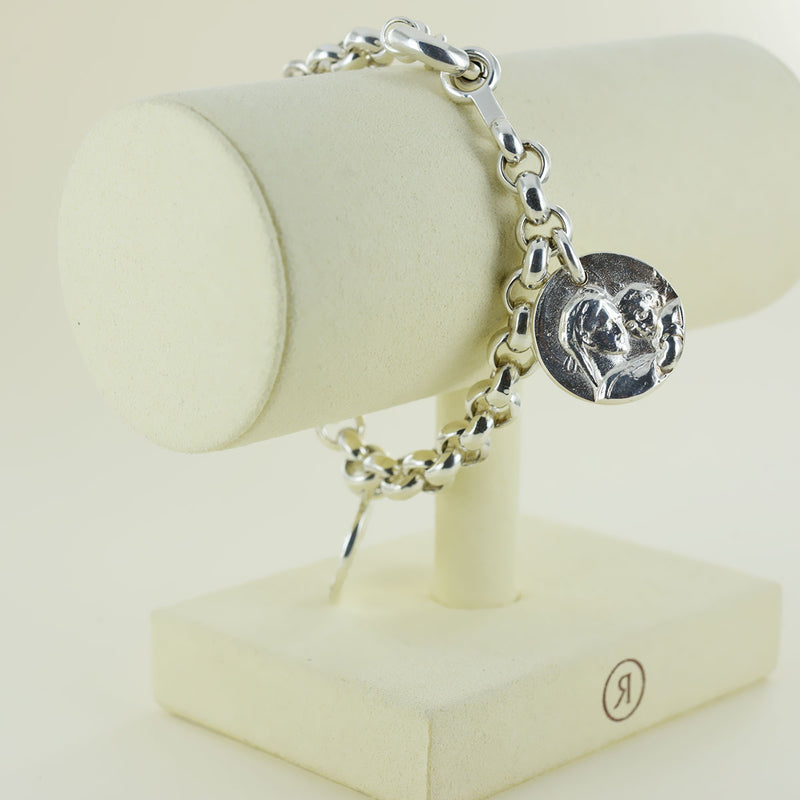 Bracelet chaine unique en argent